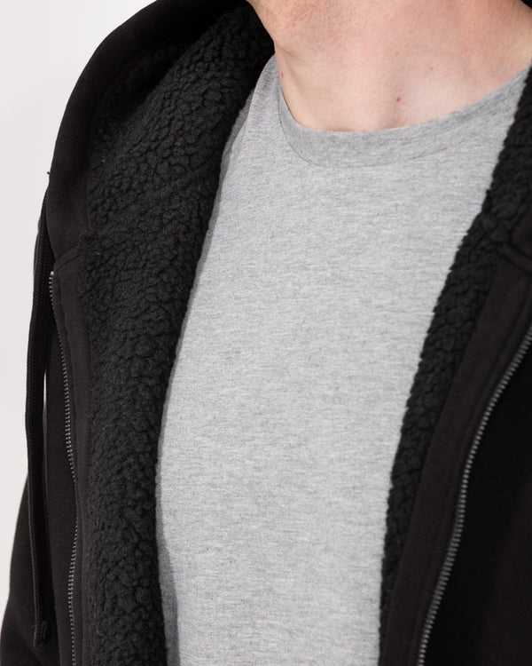 2t Andrew Tall Sherpa Hoodie (black)