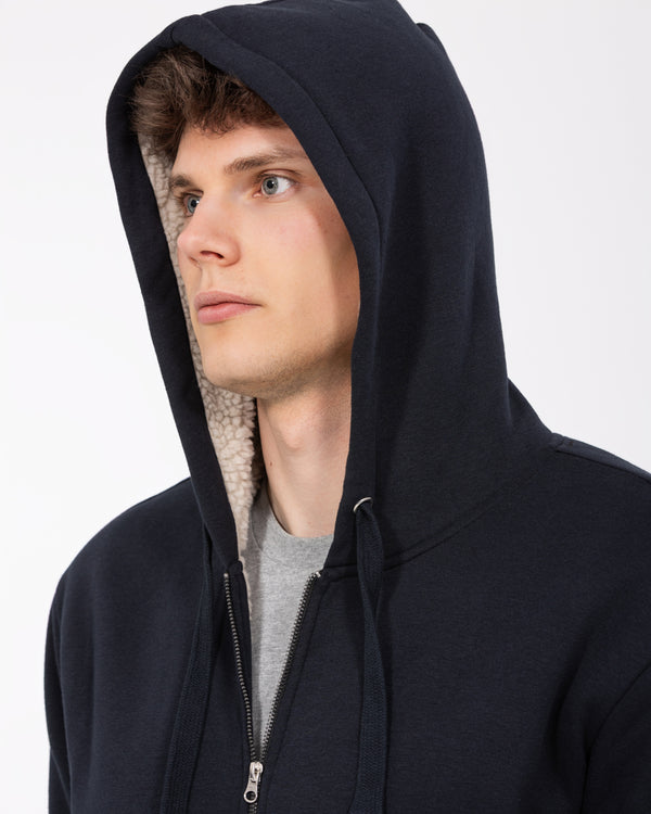 2t Andrew Tall Sherpa Hoodie (navy)