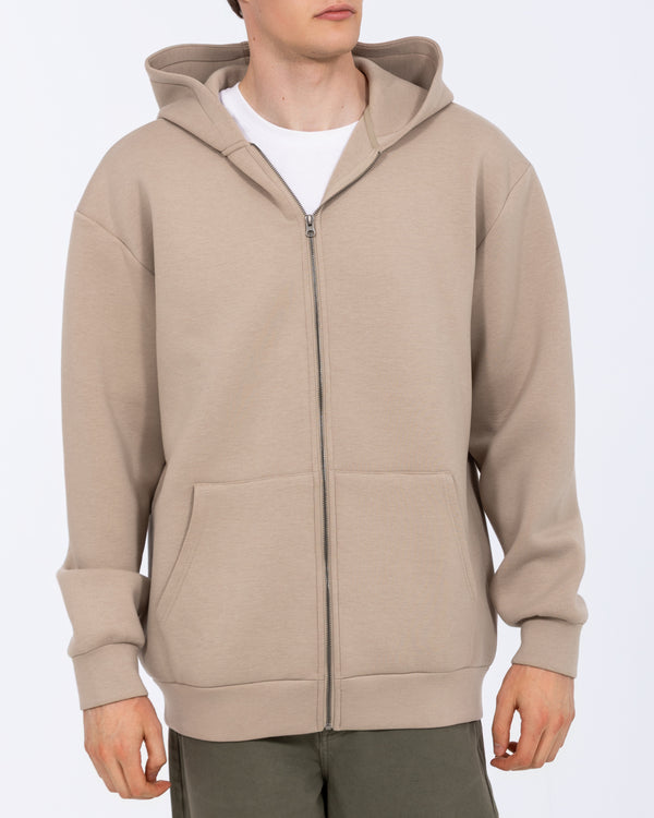 2t Fintray Tall Zip Through Hoodie (mushroom)
