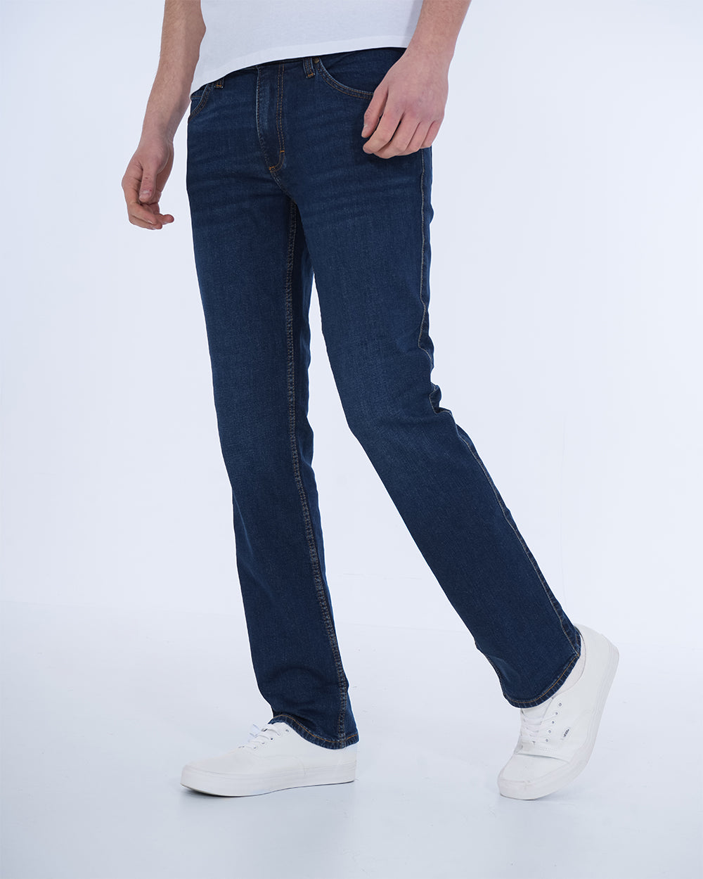 Mustang Tramper Straight Fit Tall Mens Jeans (blue) | Tall