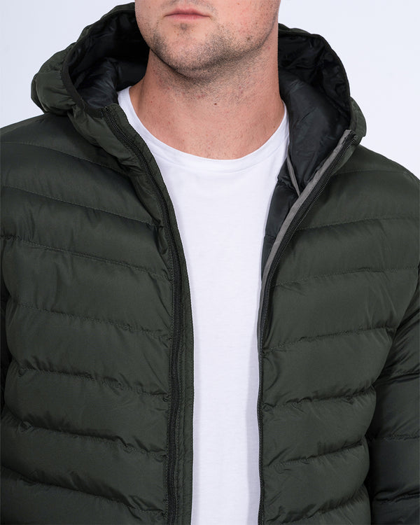 2t Grant Tall Puffer Jacket (khaki)