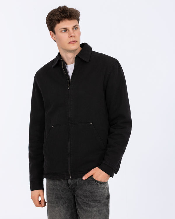 2t Craigie Tall Sherpa Lined Jacket (black)