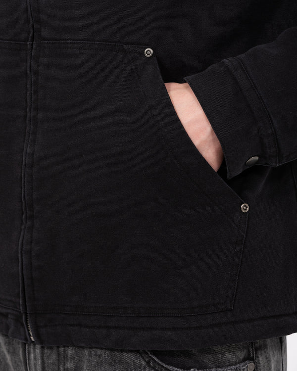 2t Craigie Tall Sherpa Lined Jacket (black)