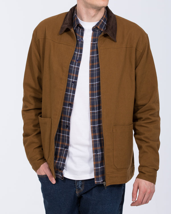 2t Kayden Tall Cord Collar Cotton Jacket (camel)
