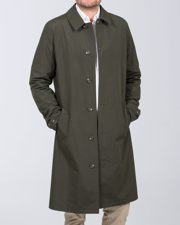 Grey Hawk Felix Tall Showerproof Rain Mac (khaki)