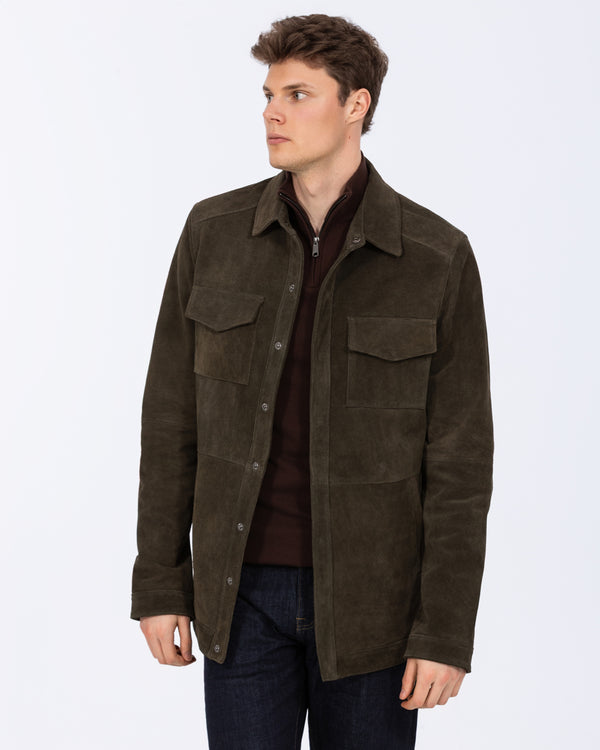 Harry Brown Tall Suede Jacket (dark green)