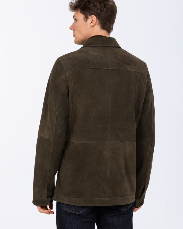 Harry Brown Tall Suede Jacket (dark green)