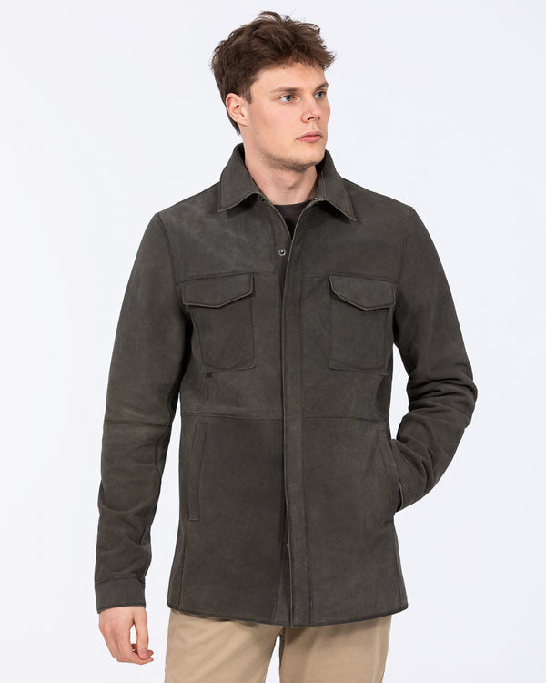 Harry Brown Tall Suede Jacket (moss)