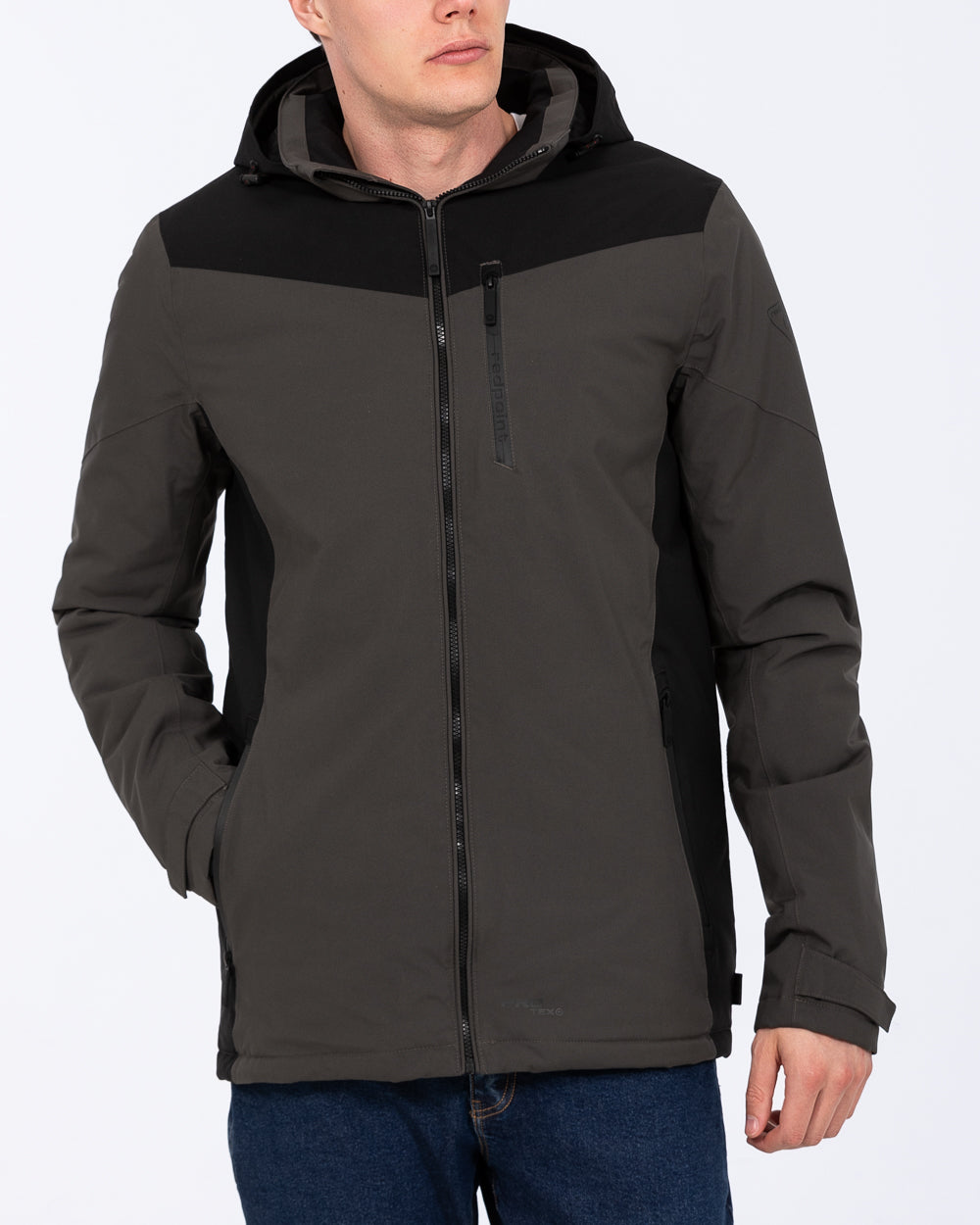 Redpoint Len Tall Mens Waterproof Jacket (olive/black) | Tall Mens ...