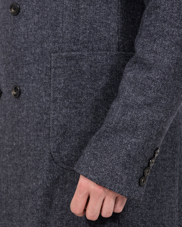 Skopes Edgley Tall Overcoat (grey herringbone)