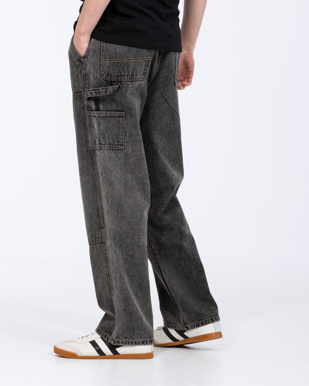 2t Blair Tall Mens Loose Fit Carpenter Jeans (grey) | Tall Mens
