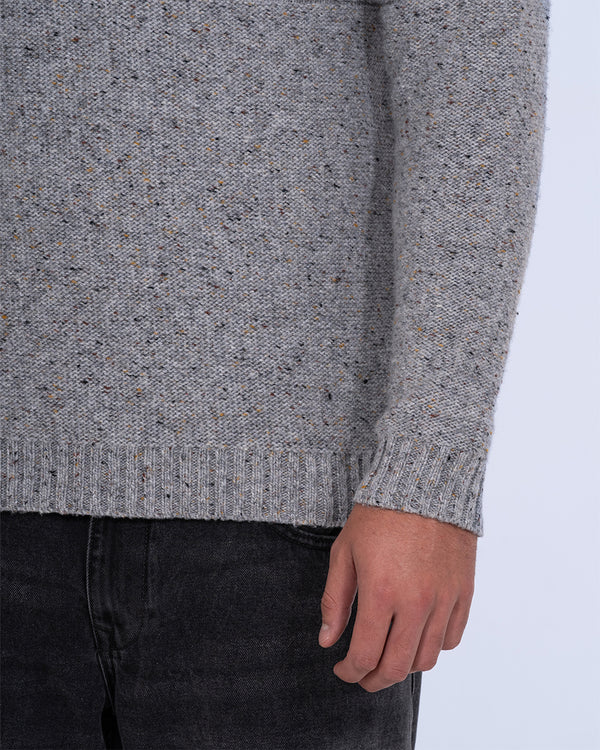 2t Connall Tall Cable Knit Jumper (grey)