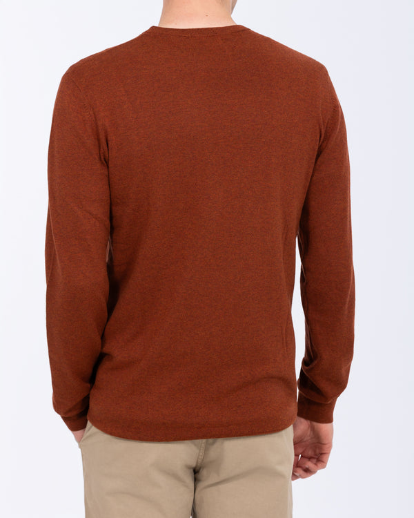 2t Austin Tall Cotton Crew Neck Jumper (rust)