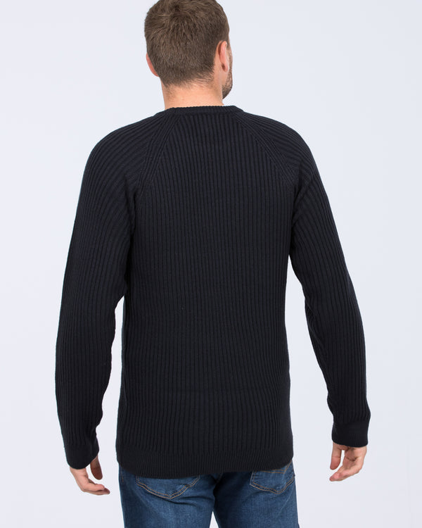 2t Harris Tall Chunky Knit Jumper (navy)