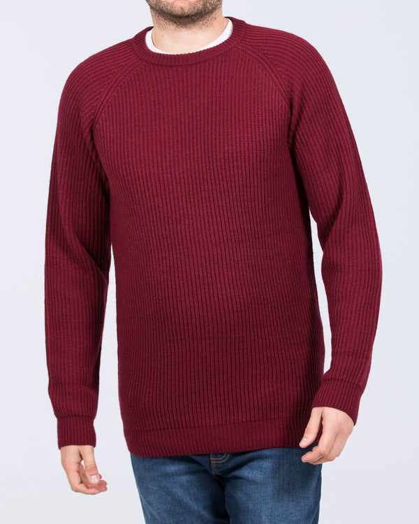 2t Harris Tall Chunky Knit Jumper (port)