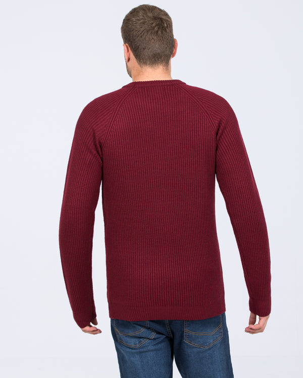 2t Harris Tall Chunky Knit Jumper (port)