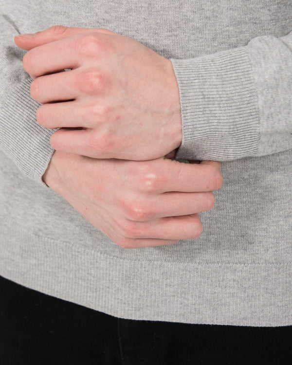 2t Austin Tall Cotton Crew Neck Jumper (light grey)