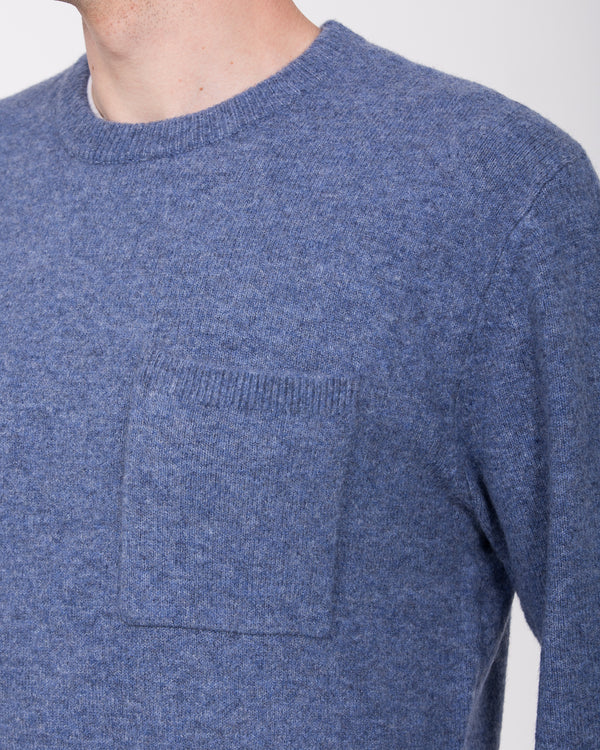 2t Finley Tall Crew Neck Pocket Jumper (light blue)
