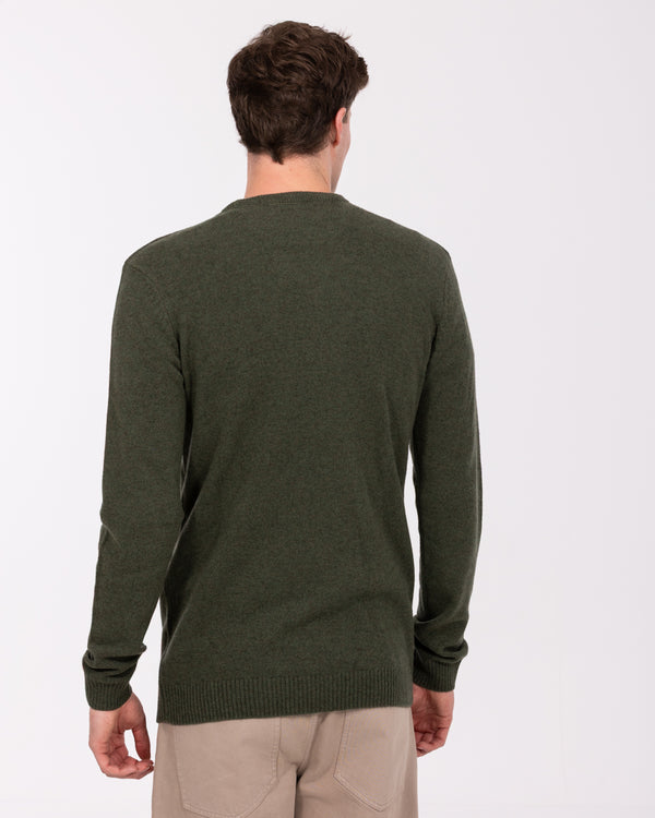 2t Tall Pure Lambswool Crew Neck Jumper (forest)