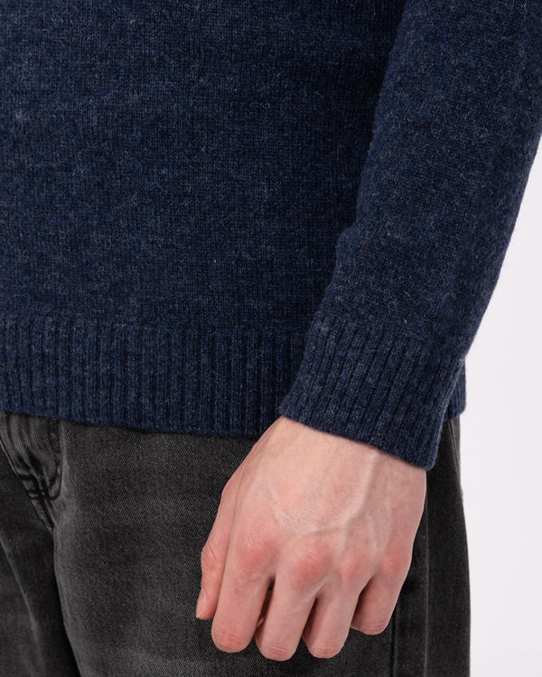 2t Tall Pure Lambswool Roll Neck Jumper (navy)