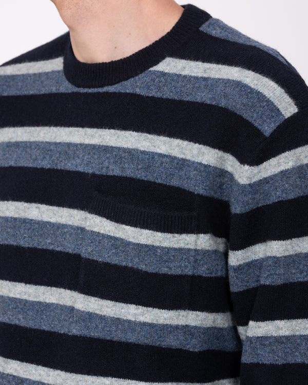 2t Cowan Tall Stripe Jumper (navy stripe)