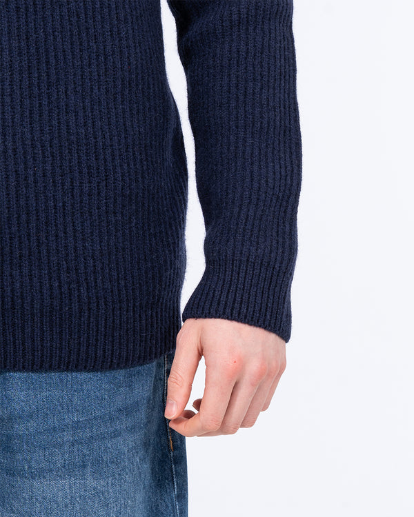 2t Tall Full Zip Up Cardigan (navy)