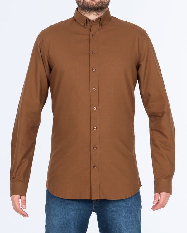 2t Logan Slim Fit Tall Oxford Shirt (tan)