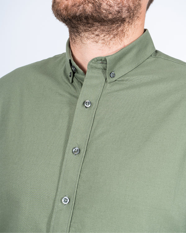 2t Logan Slim Fit Tall Oxford Shirt (olive)