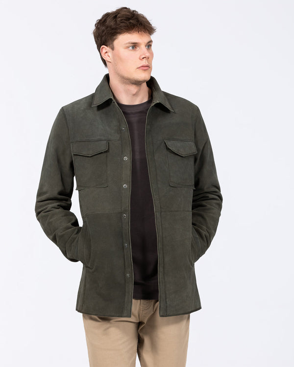 Harry Brown Tall Suede Jacket (moss)