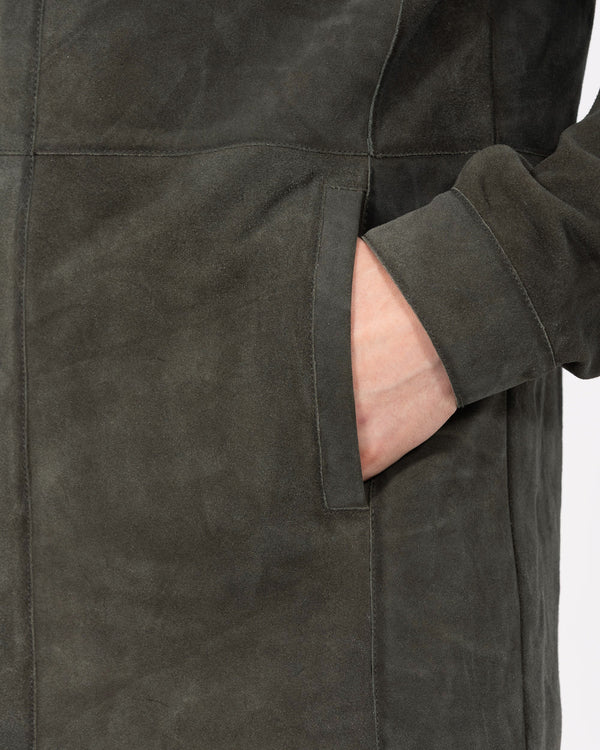 Harry Brown Tall Suede Jacket (moss)