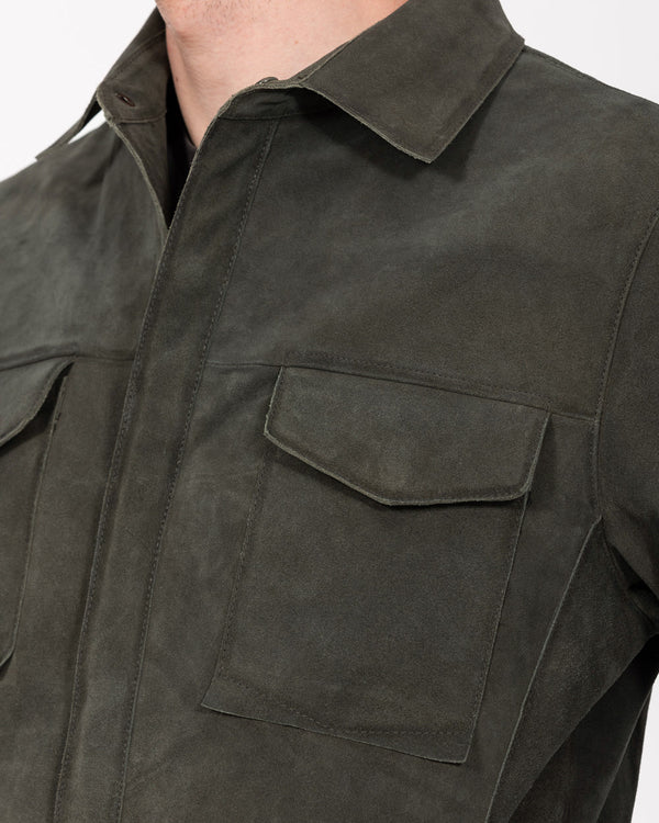 Harry Brown Tall Suede Jacket (moss)