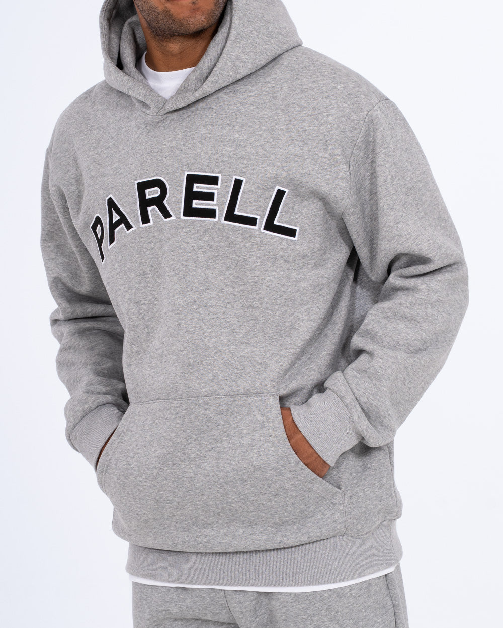 Parell Forge Tall Mens Oversized Hoodie (heather grey) | Tall Mens