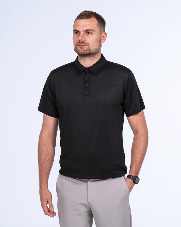 Parell Active Tall Polo Shirt (black)