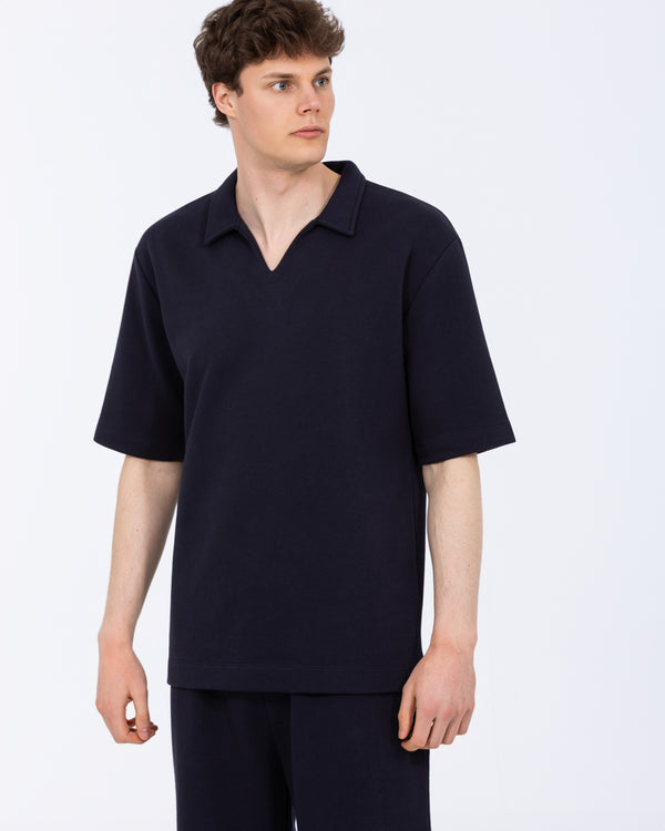 2t Jarvis Tall Oversized Polo (navy)