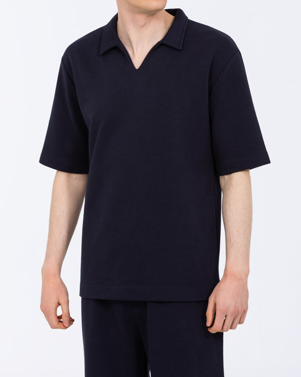 2t Jarvis Tall Oversized Polo (navy)