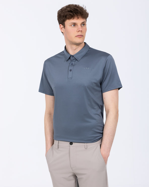 Parell Active Tall Golf Polo Shirt (titanium blue)