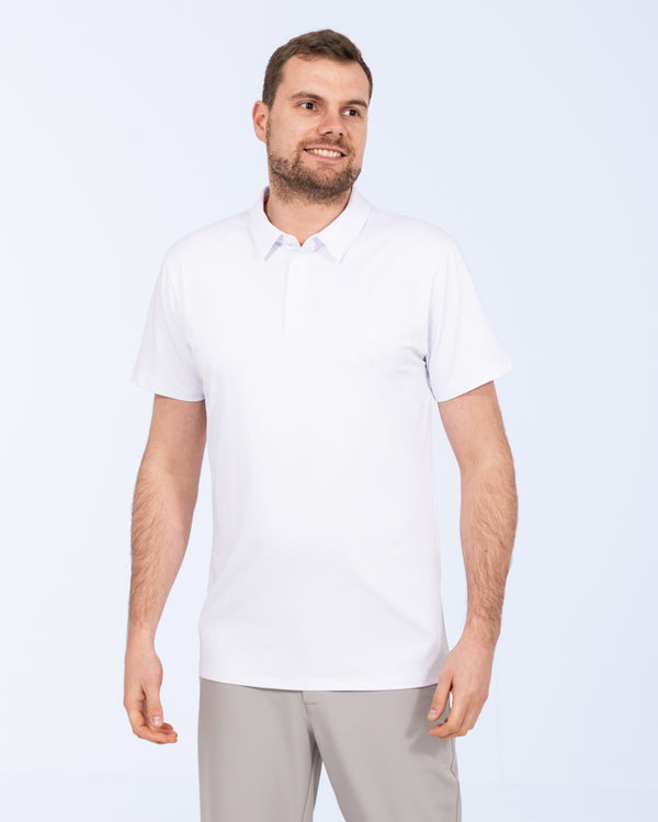 Parell Active Tall Golf Polo Shirt (white)