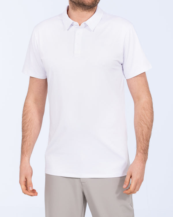 Parell Active Tall Golf Polo Shirt (white)