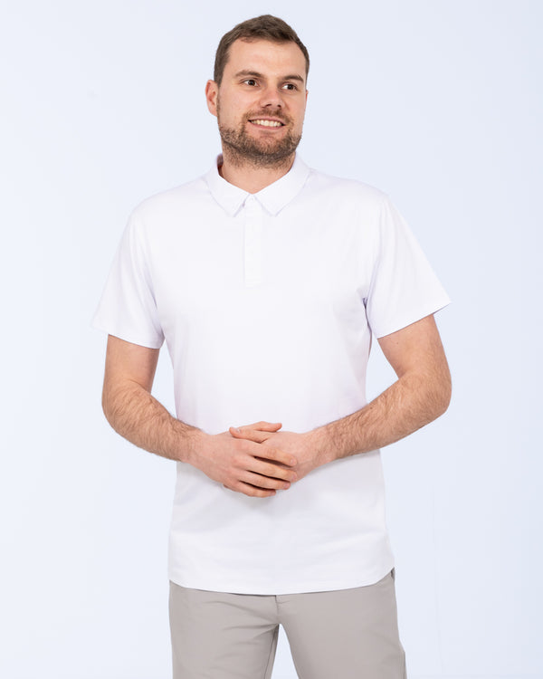 Parell Active Tall Golf Polo Shirt (white)