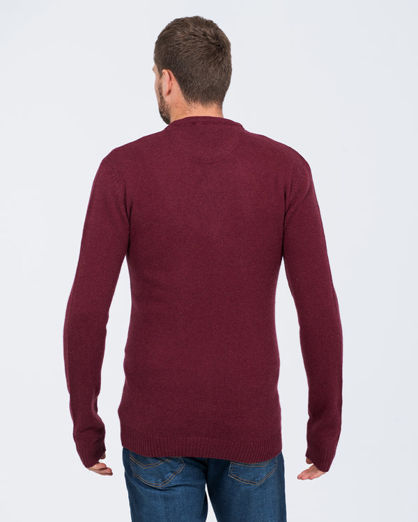 2t Tall Lambswool Crew Neck Jumper (ruby)