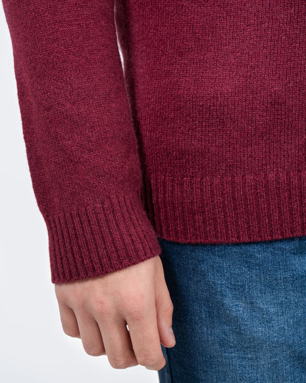 2t Tall Lambswool Crew Neck Jumper (ruby)