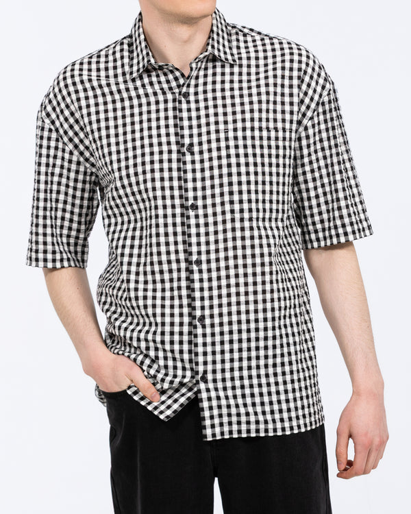 2t Mark Tall Relaxed Short Sleeve Shirt (black pattern)