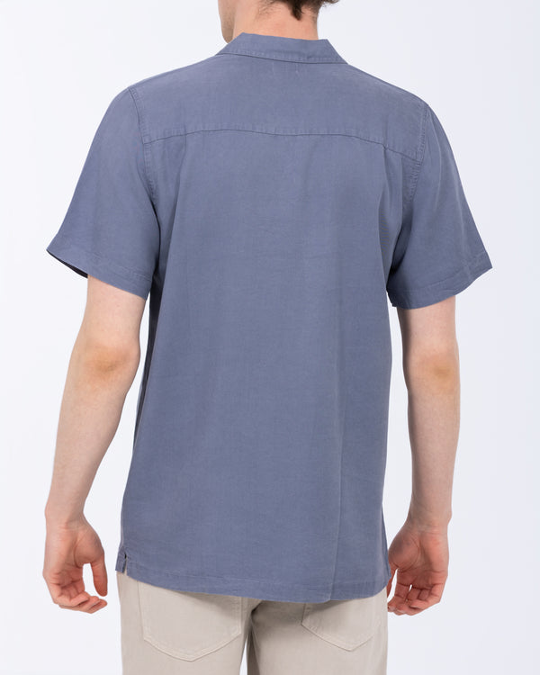 2t Reagan Tall Short Sleeve Revere Shirt (blue)