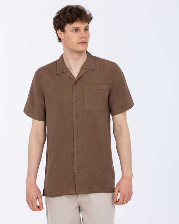 2t Reagan Tall Short Sleeve Revere Shirt (mocha)