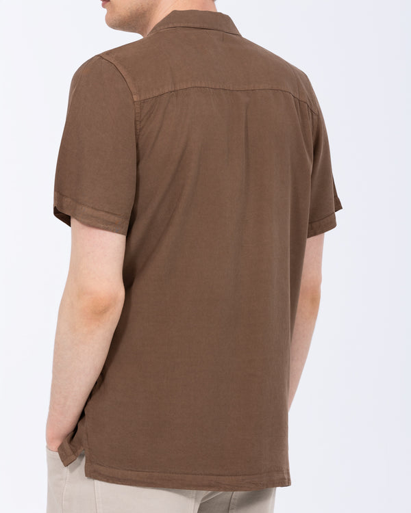 2t Reagan Tall Short Sleeve Revere Shirt (mocha)