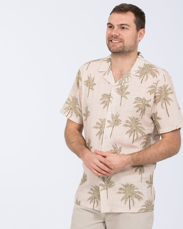 2t Rhodes Tall Short Sleeve Printed Shirt (neutral palm)