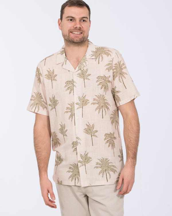 2t Rhodes Tall Short Sleeve Printed Shirt (neutral palm)