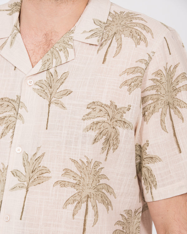 2t Rhodes Tall Short Sleeve Printed Shirt (neutral palm)