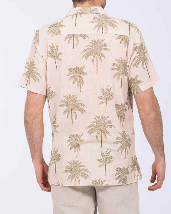 2t Rhodes Tall Short Sleeve Printed Shirt (neutral palm)