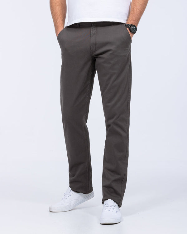 2t Marco Regular Fit Tall Chinos (mid grey)